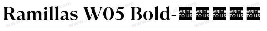 Ramillas W05 Bold字体转换